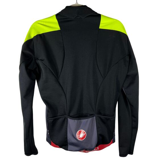 Castelli Trasparente Due Wind Cycling Jersey/Jacket Mens M Full-Zip Rosso Corso - Picture 2 of 13